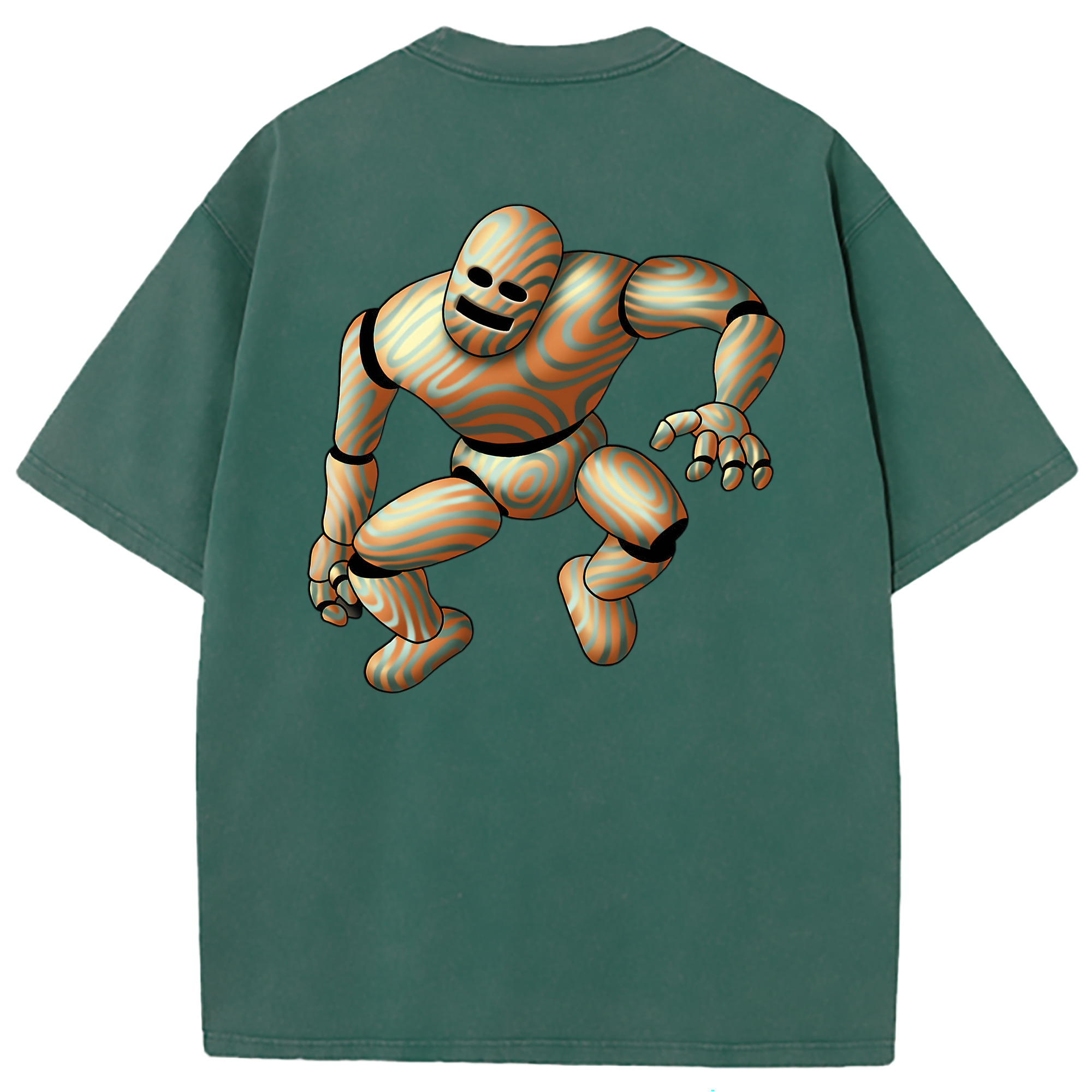 （画像用） ドラゴンクエスト Doragon Kuesuto Dragon Quest 綿100% ヴィンテージ風 半袖Tシャツ（背面プリント）